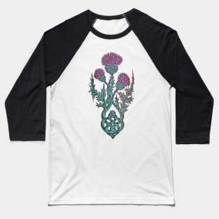 Queen Thistle Celtic Knot Baseball T-Shirt